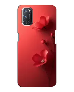 Чехол для OPPO A92 с картинкой «Маковые соцветия»
