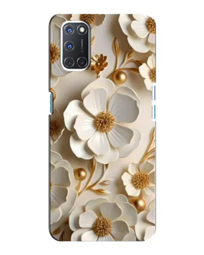 Чехол для OPPO A92 с картинкой «Белие бумажние цвети» Чехол для OPPO A92 с картинкой «Белие бумажние цвети»
