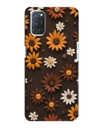 Чехол для OPPO A92 с картинкой «Узор из маленьких подсолнухов» Чехол для OPPO A92 с картинкой «Узор из маленьких подсолнухов»