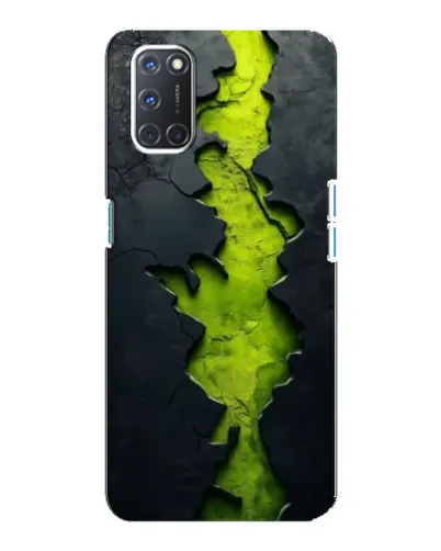 Чохол для OPPO A92 з картинкою «Салатовий розлом скелі»
