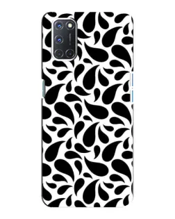 Чохол для OPPO A92 з картинкою «Контрастні чорні краплі»