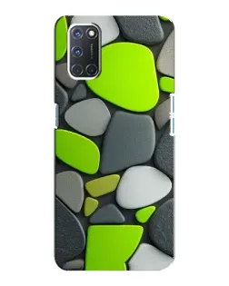 Чохол для OPPO A92 з картинкою «Яскрава неонова галька»