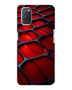 Чохол для OPPO A92 з картинкою «Червона глянцева сітка»