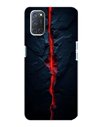 Чохол для OPPO A92 з картинкою «Червона лавова тріщина»