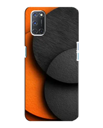 Чохол для OPPO A92 з картинкою «Геометрія помаранчевих кіл»