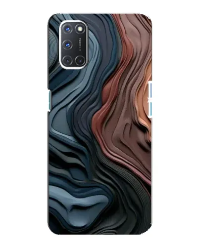 Чохол для OPPO A92 з картинкою «Кольорові хвилі каньйону»