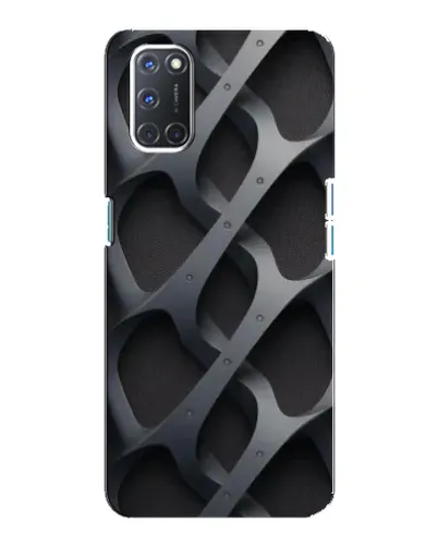 Чохол для OPPO A92 з картинкою «Об'ємне сіре плетіння»