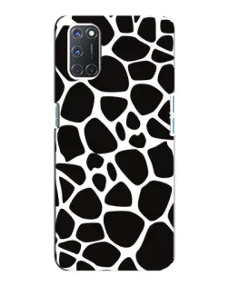 Чохол для OPPO A92 з картинкою «Чорно-білий жираф»