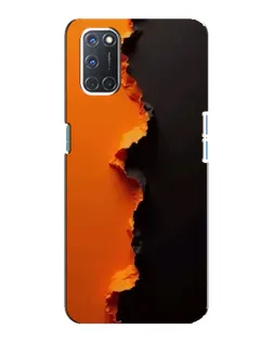 Чохол для OPPO A92 з картинкою «Помаранчевий розлом»