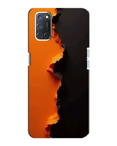 Чохол для OPPO A92 з картинкою «Помаранчевий розлом»