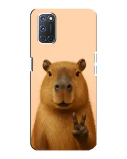 Чехол для OPPO A92 с картинкой «Капибара виктория»