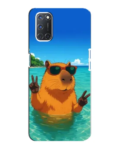 Чехол для OPPO A92 с картинкой «Морская капибара» Чехол для OPPO A92 с картинкой «Морская капибара»