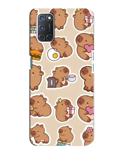 Чехол для OPPO A92 с картинкой «Капибары паттерн» Чехол для OPPO A92 с картинкой «Капибары паттерн»