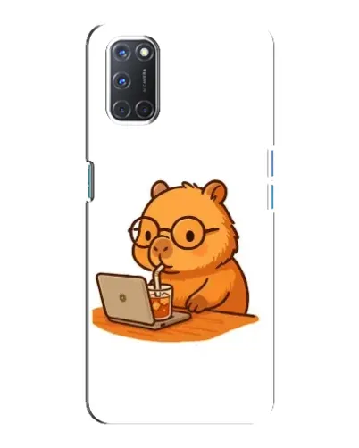 Чехол для OPPO A92 с картинкой «Капибара с ноутбуком» Чехол для OPPO A92 с картинкой «Капибара с ноутбуком»