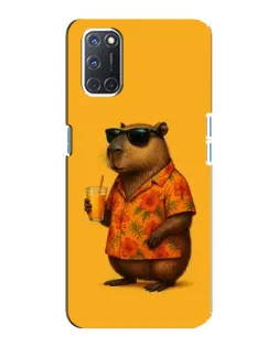 Чехол для OPPO A92 с картинкой «Капибара на отдыхе»