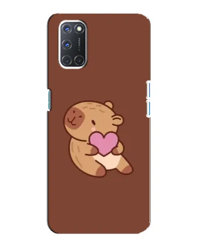 Чехол для OPPO A92 с картинкой «Капибара с сердцем» Чехол для OPPO A92 с картинкой «Капибара с сердцем»