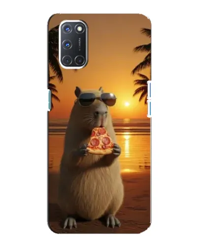 Чехол для OPPO A92 с картинкой «Капибара с пиццей» Чехол для OPPO A92 с картинкой «Капибара с пиццей»