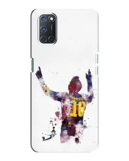 Чохол для OPPO A92 з картинкою «Акварельний Мессі Барселона»