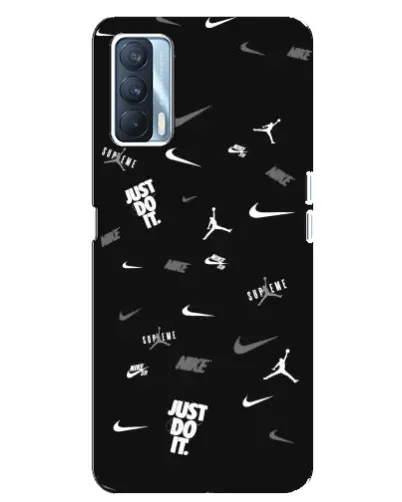 Чохол для OPPO A92s з картинкою «Nike Black Pattern»