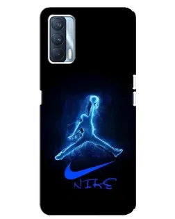 Чохол для OPPO A92s з картинкою «Jordan Neon Blue»