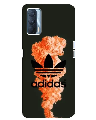 Чехол для OPPO A92s с картинкой «Оранжевый дым Adidas»