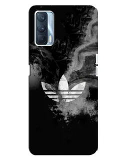 Чехол для OPPO A92s с картинкой «Абстрактный дым Adidas»