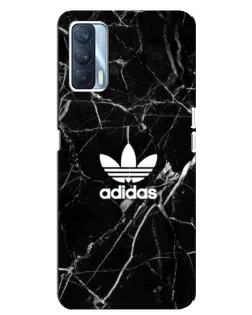 Чехол для OPPO A92s с картинкой «Белый мрамор Adidas»