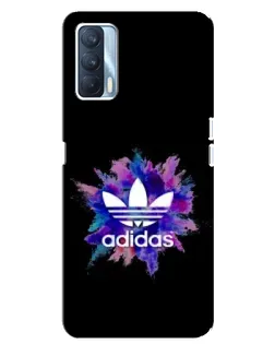 Чехол для OPPO A92s с картинкой «Взрыв красок Adidas»