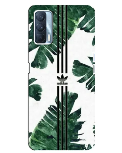 Чехол для OPPO A92s с картинкой «Пальмовые листья адидас»