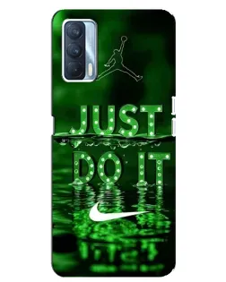 Чохол для OPPO A92s з картинкою «Зелений неоновий Nike»