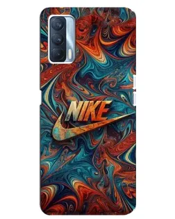 Чохол для OPPO A92s з картинкою «Nike в абстракції»