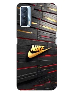 Чохол для OPPO A92s з картинкою «Золотий Nike на металі»