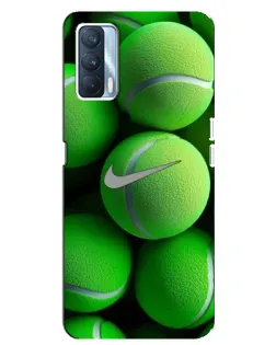 Чохол для OPPO A92s з картинкою «Тенісні м'ячі Найк»