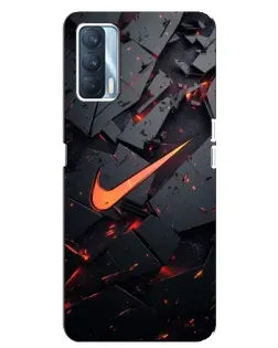 Чохол для OPPO A92s з картинкою «Nike — ефект розломів»
