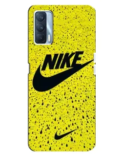 Чохол для OPPO A92s з картинкою «Жовтий текстурний Nike»