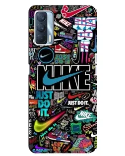 Чехол для OPPO A92s с картинкой «Яркий коллаж Nike»