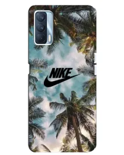 Чехол для OPPO A92s с картинкой «Тропический принт Nike»