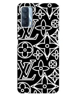 Чохол для OPPO A92s з картинкою «Чорно-білий візерунок LV» Чохол для OPPO A92s з картинкою «Чорно-білий візерунок LV»