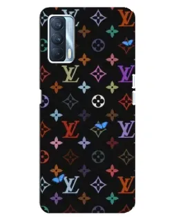 Чехол для OPPO A92s с картинкой «Цветная монограмма LV»