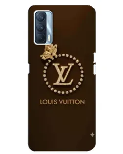 Чехол для OPPO A92s с картинкой «LV — золотая печать»