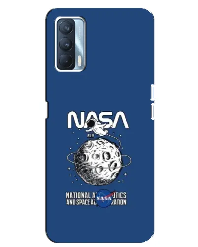 Чехол для OPPO A92s с картинкой «NASA — лунная миссия»
