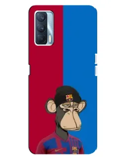 Чехол для OPPO A92s с картинкой «Bored Ape — фанат Барсы»