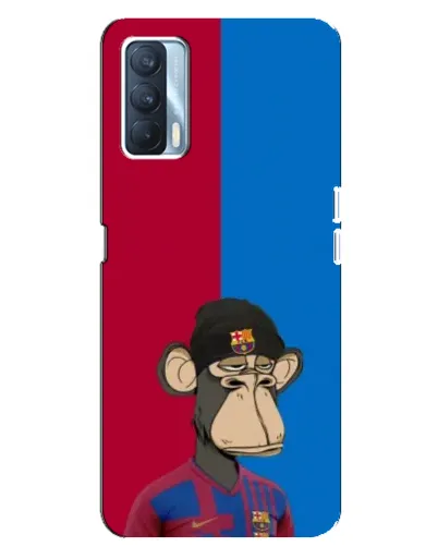 Чехол для OPPO A92s с картинкой «Bored Ape — фанат Барсы»