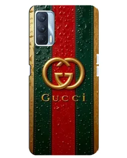 Чохол для OPPO A92s з картинкою «Gucci — фірмова смуга та золото»