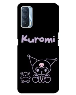 Чехол для OPPO A92s с картинкой «Kuromi — черный минимализм»