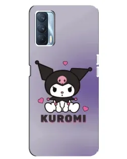 Чехол для OPPO A92s с картинкой «Kuromi — фиолетовый арт»