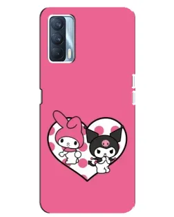 Чехол для OPPO A92s с картинкой «Kuromi и My Melody»