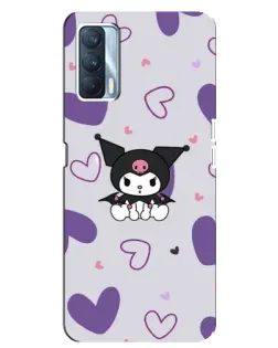 Чехол для OPPO A92s с картинкой «Kuromi и лавандовые сердца»