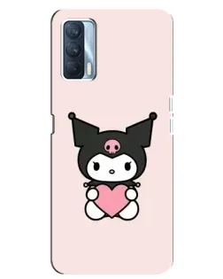 Чехол для OPPO A92s с картинкой «Kuromi и сердце»
