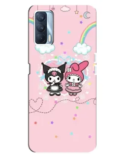 Чехол для OPPO A92s с картинкой «My Melody и Kuromi»